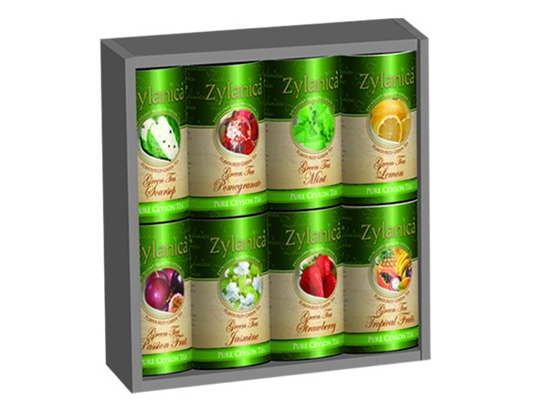 Zylanica Green Tea Gift Pack 30g x 8 Flavoured Green Tea GP1
